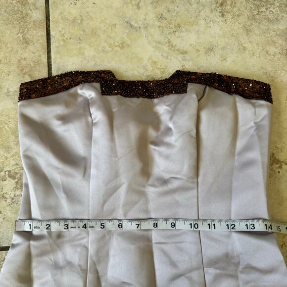 Bari Jay size 6 Lavender Sequin Beaded Mermaid Dress NWT Special Occasion - Picture 10 of 16